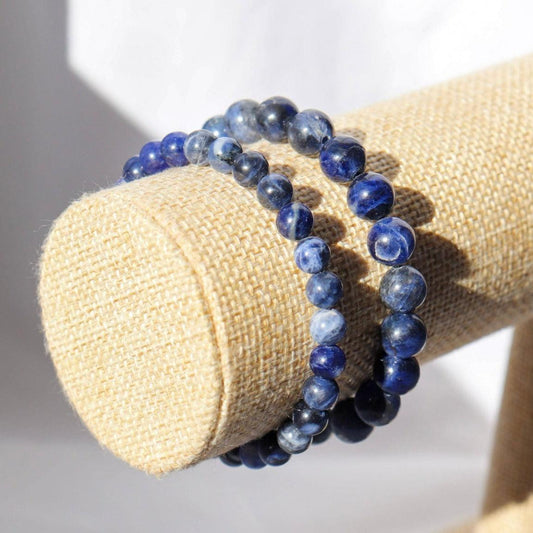 Bracelet en Sodalite ✦ Hypersensibilité, Intuition et Sérénité-0