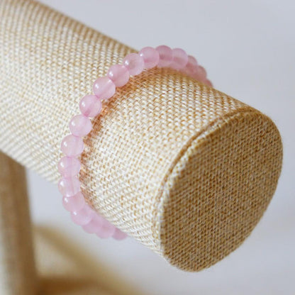 Bracelet en Quartz Rose ✦ Amour, Cœur et Harmonie-4