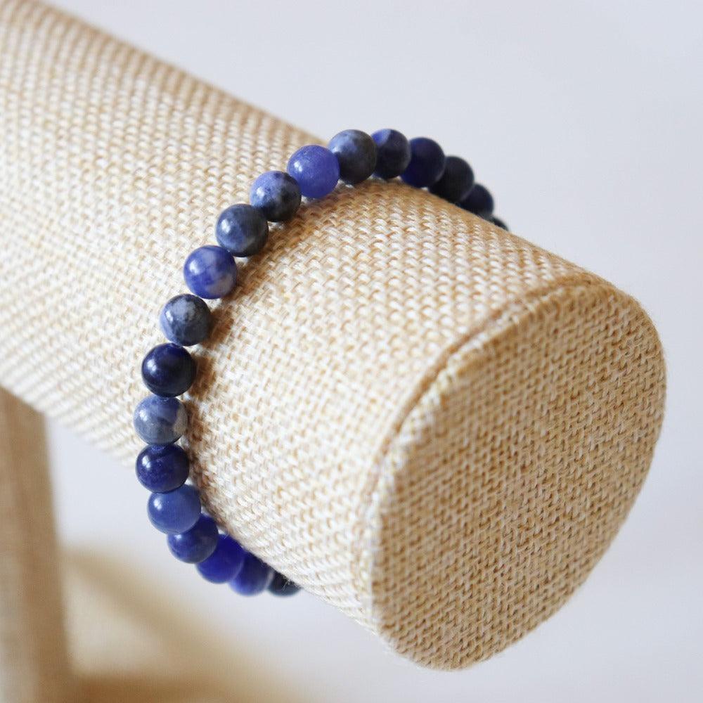 Bracelet en Sodalite ✦ Hypersensibilité, Intuition et Sérénité-4