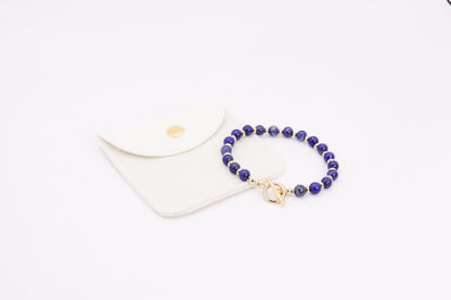 CIRCÉ | Bracelet en Agate mousse et plaqué Or 18 et 24 carats-4