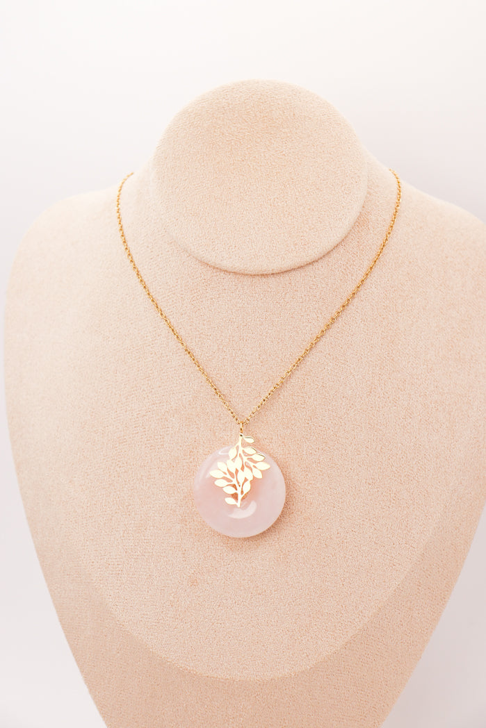 Pendentif | "Vie d'amour" en Quartz rose-3