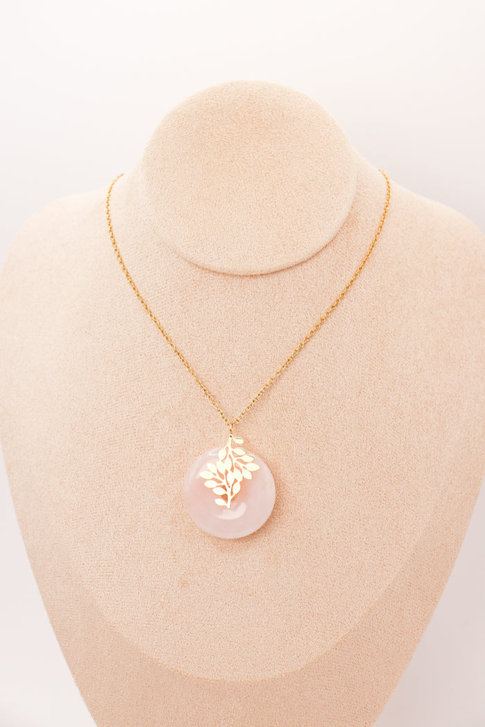 Pendentif | "Vie d'amour" en Quartz rose-2