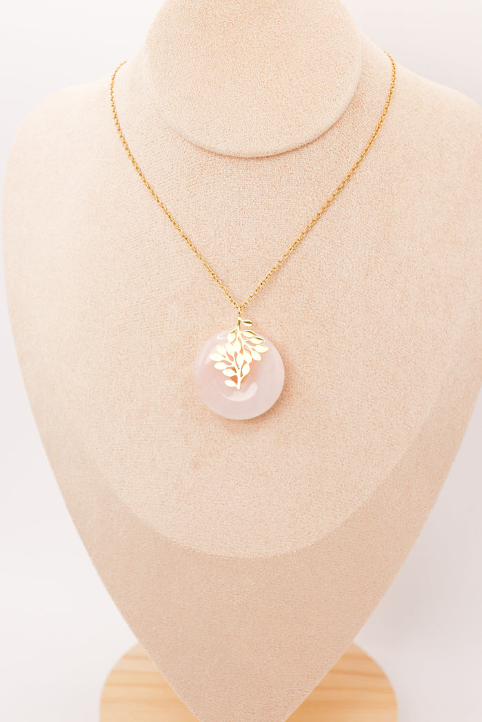 Pendentif | "Vie d'amour" en Quartz rose-1