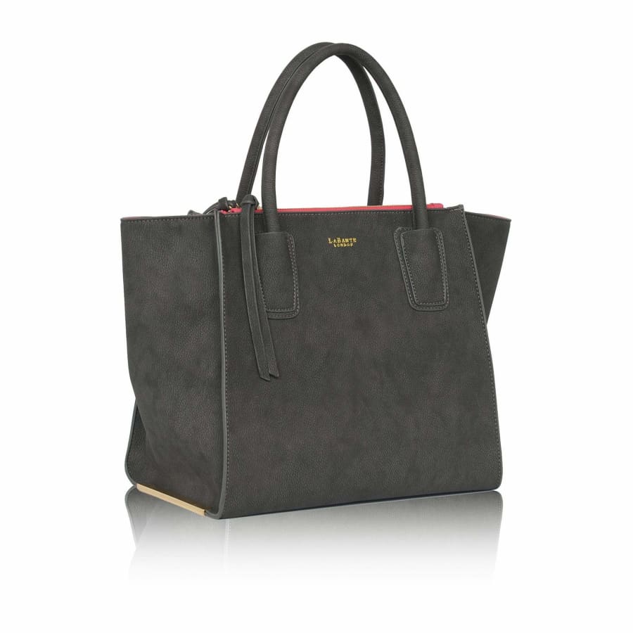 Demi Grey Vegan Winged Tote Bag-1