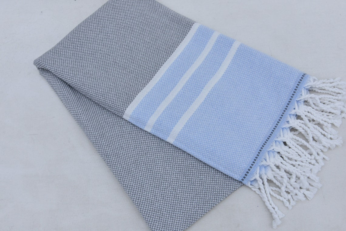 Hammam Towel | Beach Towel | Yoga Towel | 100x80cm made from 100% Turkish Cotton-1