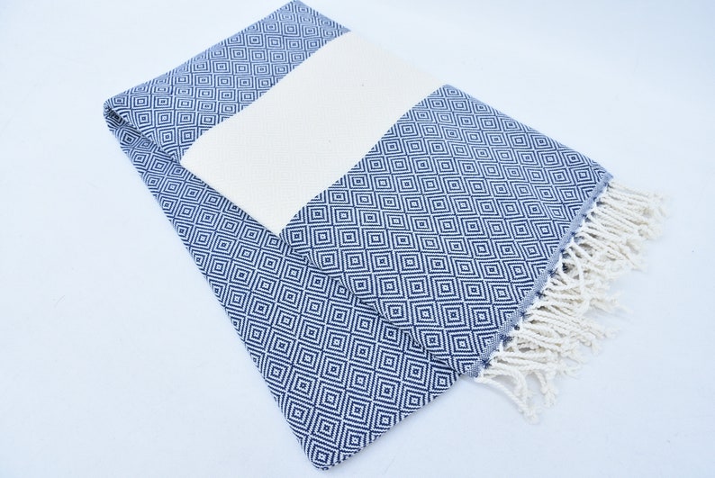 Hammam Towel | Beach Towel | Yoga Towel | 100x80cm made from 100% Turkish Cotton-3