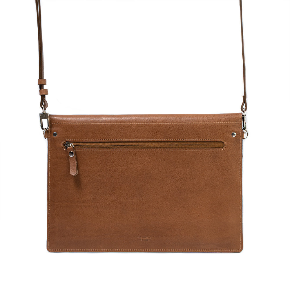 Leather Bag for MacBook with a pocket for iPad-5