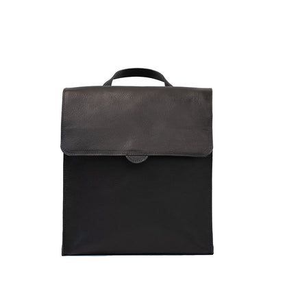 Leather backpack - Fibonacci (Black)-0