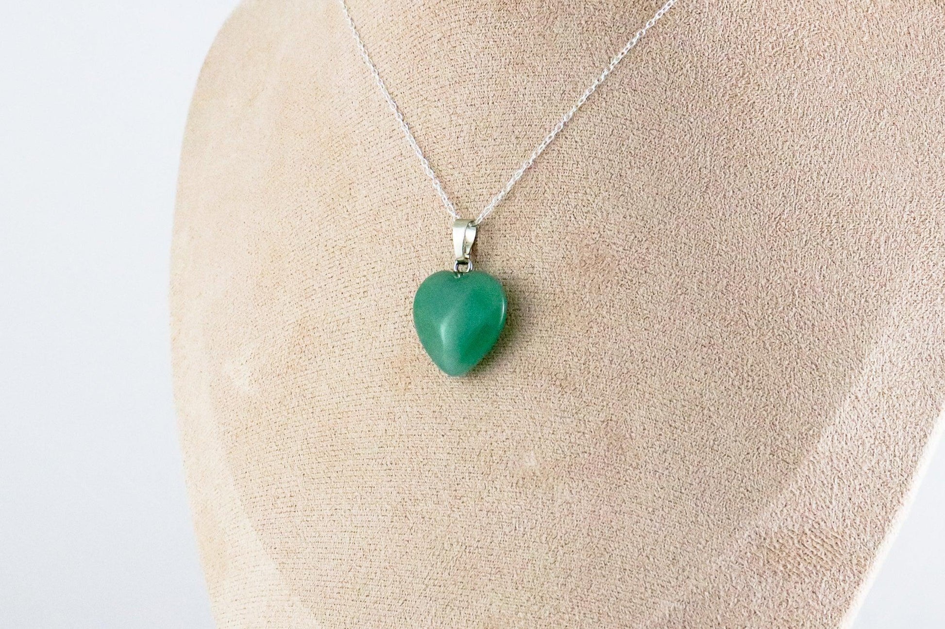 Pendentif | Coeur en Aventurine verte-0