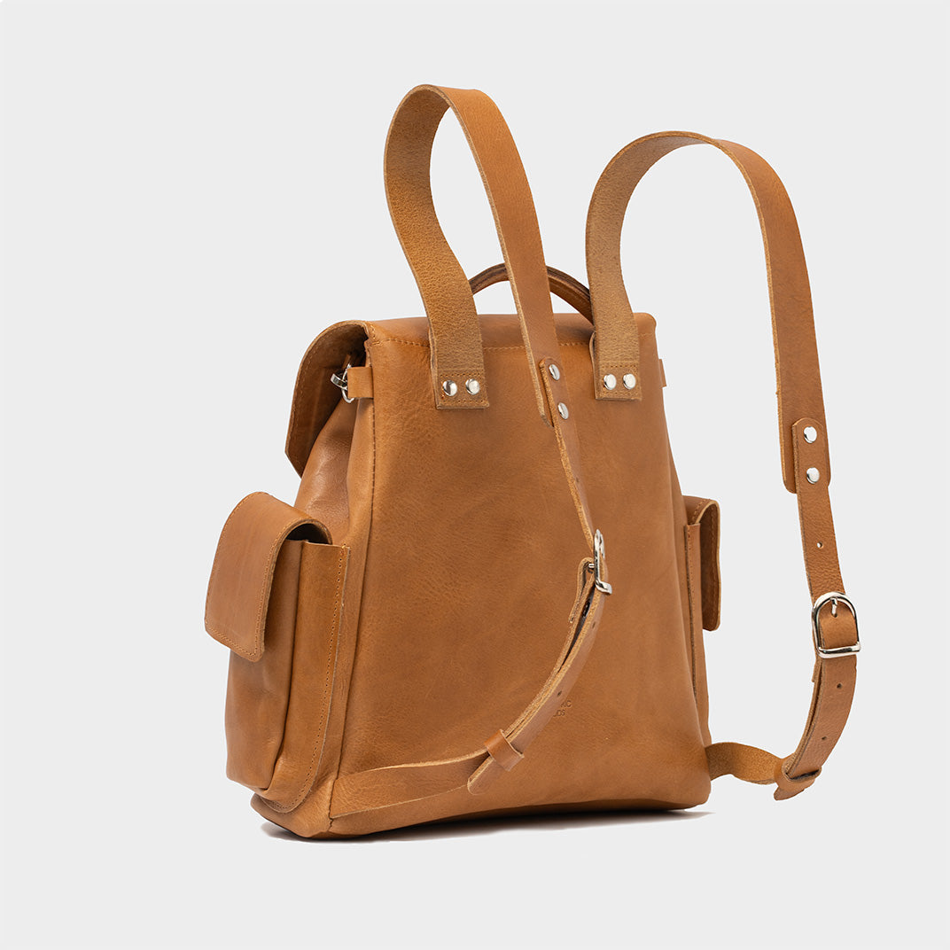 Leather backpack - Chatelet (Forest Green)-4