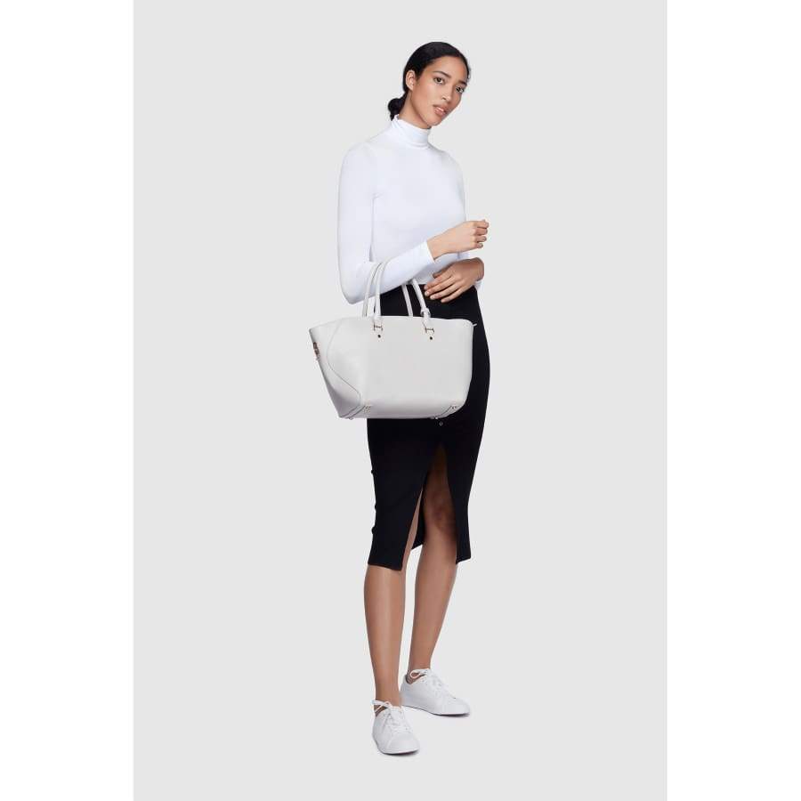 Sophie Black Vegan Tote Bag-3