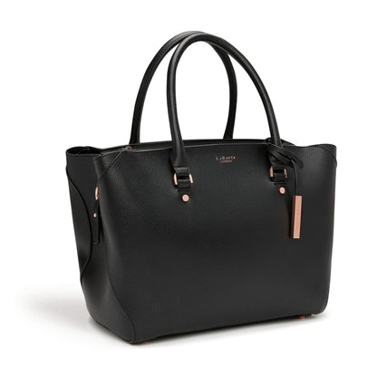 Sophie Black Vegan Tote Bag-1