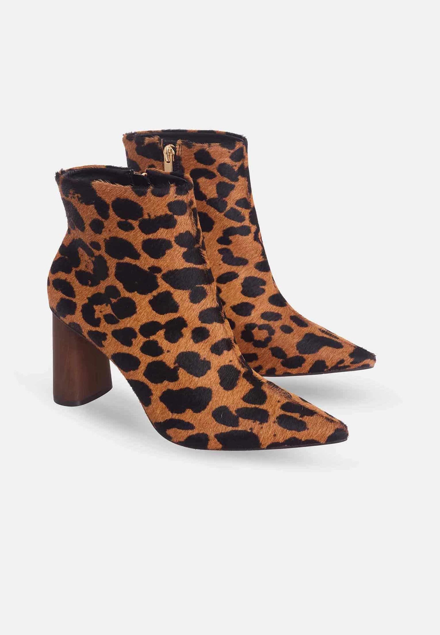 Women's Animal Print Boots - 8.4 cm Heel-1